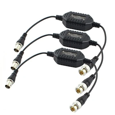 Image of sourcing map CCTV BNC Male to Female Coaxial Video Ground Loop Isolator 3 Pcs