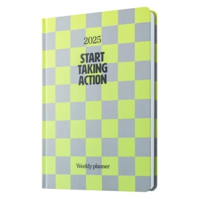 Image of Grupo Erik 2025 Diary A5 Week To View December 2024 Planner With Stickers &amp; Bookmark Diary, Vertical 2025, Cute