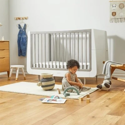 Image of SnuzKot Skandi Cot Bed, The Natural Edit Silver Birch