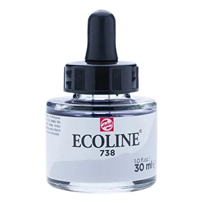 Image of Ecoline Liquid Watercolor 30ml Pipette Jar Cold Grey Light (11257381)