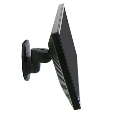 Image of Ergotron 200 Series wall Mount Pivot Mounting kit (wall plate, pivot) for Monitor black screen size: up to 24&quot; mountable