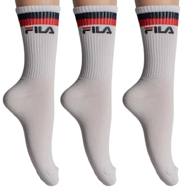 Image of Fila F5506 300 women&#039;s High socks in White