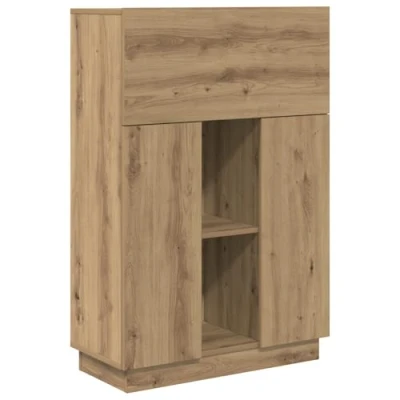 Image of vidaXL Artisan oak Writing Desk Particle board Medium