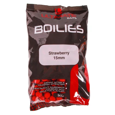 Image of Ultimate Baits Strawberry 15mm 1kg Boilies