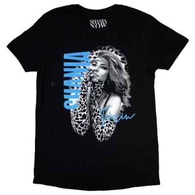 Image of Rock Off officially licensed products Shania Twain Tour 2018 Gloves Photo T Shirt M Black