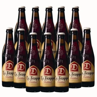 Image of La Trappe Trappist Dutch Dubbel Beer 330ml Bottles 7.0% ABV (12 Pack)