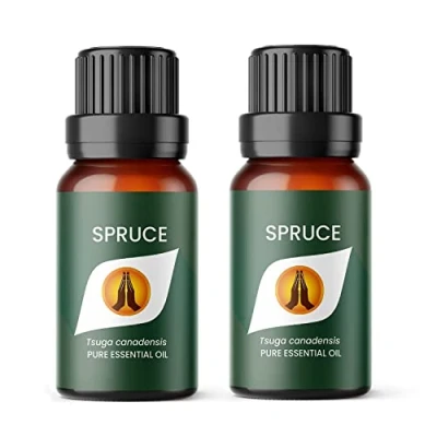 Image of Aroma Energy Spruce Essential Oil 20ml (2 x 10ml Bottles) 100% Pure &amp; Natural