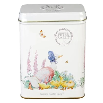 Image of New English Teas Peter Rabbit Tea Caddy with 40 Earl Grey Teabags Beatrix Potter