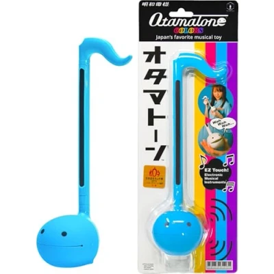 Image of Otamatone Japanese Electronic Musical Instrument Portable Music Synthesizer from Japan by Maywa Denki Studio, Award Winning, Educational Fun Gift for Children, Teens &amp; Adults Blue