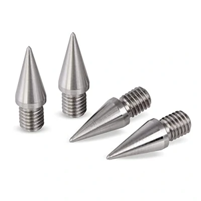 Image of PrecisionGeek M5 Speaker Tips 7mm Long 8mm Cone Diameter Stainless Steel Material for Speakers, HiFi Stands, Cabinets, Soundbars Set of 4