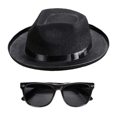 Image of Widmann 95715 ? &#039;Blue Man Hat N Glasses, One Size