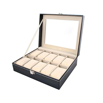 Image of ISO TRADE Elegant Organizer for Watches Case 10 Compartments Box 1369 Wardrobe Jewelry Organizers, Multicolor, Unique