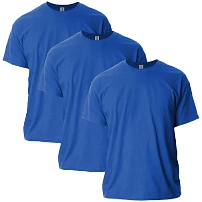Image of Gildan Men&#039;s Ultra Cotton T Shirt, Style G2000, Multipack, Royal (3 Pack), 5XL (Pack of 3)