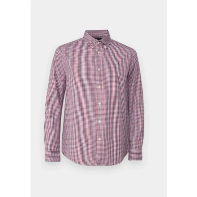 Image of Tommy Hilfiger FLEX Gingham Shirt Shirt, Men&#039;s, Size: Small, Regatta red