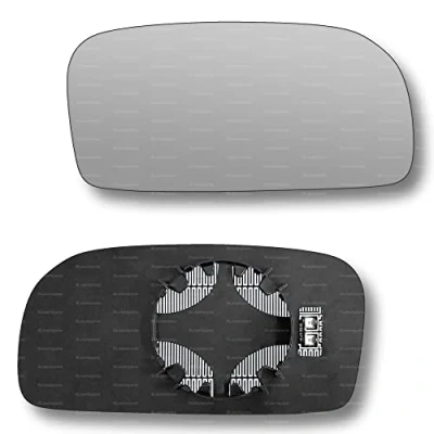 Image of Less4spares Replacement Wing Mirror Glass Right Compatible with Honda Civic 2001 2005 CLIP ON Driver Off side Heated Convex