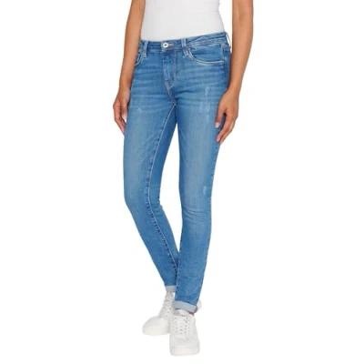 Image of Pepe Jeans Skinny Fit, Women&#039;s, Size: 31x32, Blue denim