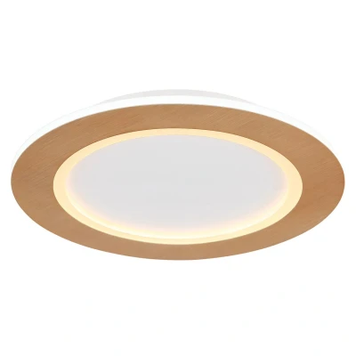 Image of Clay 40cm Integrated LED Semi Flush Ceiling Light White 2700 6500K