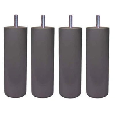Image of Margot Cylinder Set with 4 slatted Base feet, Wood, Grey Taupe, Single
