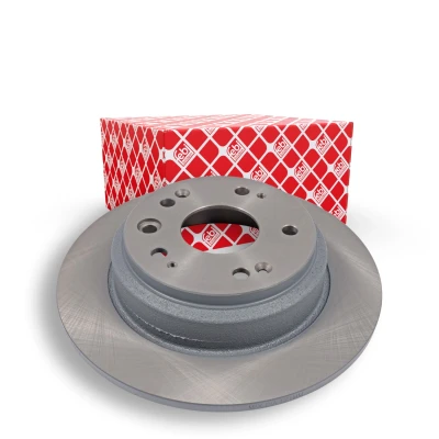 Image of 42510SZ3900, 42510SZ3J00 Brake disc FEBI BILSTEIN 170706 Rear Axle 281mm 9mm 5 Hole 114,3mm solid Coated HONDA: Accord 7 Tourer, Stepwgn III