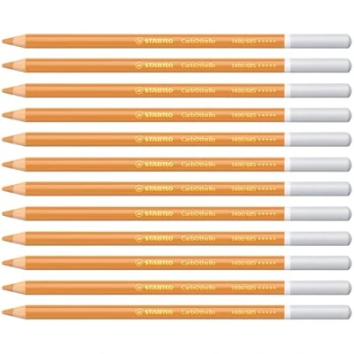 Image of Chalk Pastel Pencil STABILO CarbOthello Pack of 12 Light Ochre