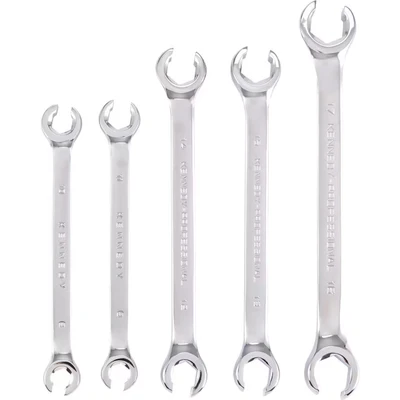 Image of Kennedy Metric Flare Nut Spanner Set, 8 17mm, Set of 5