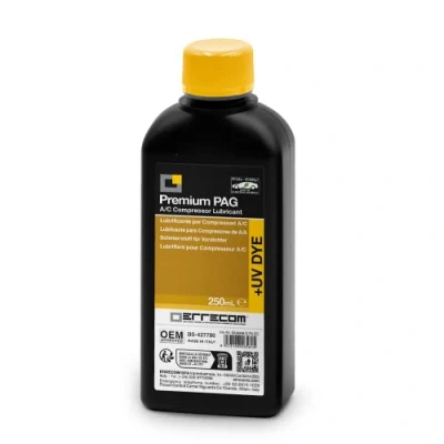 Image of Errecom PAG Universal + UV DYE 250 ml, A/C Compressor Oil for Traditional and Electric Vehicles with R134a R1234yf
