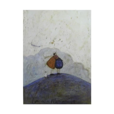 Image of The Art Group Love on a Mountain Top Sam Toft Print, Paper, Multi Colour, 40 x 50 1.3 cm