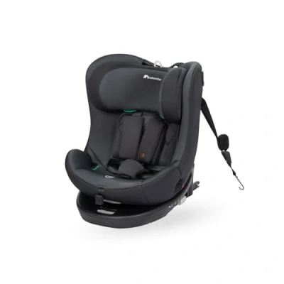 Image of Bebeconfort Evolvefix I Size, 360 Swivel Car Seat, Isofix Seat For 012 Years, 40150Cm, 0 36 Kg, Group 0+/1/2/3, Rear Facing, 5 Recline Positions, Side Impact Protection, Top Tether, Tinted Black