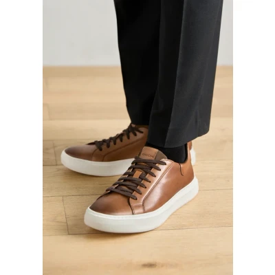 Image of Geox Men&#039;s U Deiven D Sneaker, Lt Brown, 8 UK