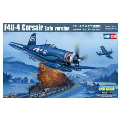 Image of Hobbyboss 1:48 Scale F4U 4 Corsair Late Version Assembly Kit