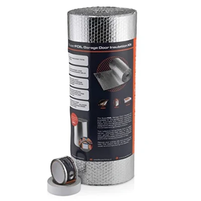 Image of SuperFOIL Garage Door Insulation 6sqm Increase Thermal Efficiency by 300% Foil Multi Purpose Wrap and Tape