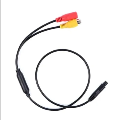 Image of LEVOQI [Replacement] 4 Pin Male To for CVBS RCA Female Connector Wire Harness HD Monitor Vehicle Rear View/Back Up Camera Cord
