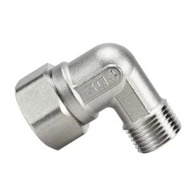 Image of RAMBEX 304 Stainless Steel 90 Elbow Connector, 3/4&quot; to 1/2&quot; Female Male Threaded Reducer Union Elbow, Straight Joint 1pcs(3/4&quot; 1/2&quot;)