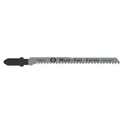 Image of C.K Jigsaw Blades For Wood Card Of 5, wood, Extra Clean Curved Cuts