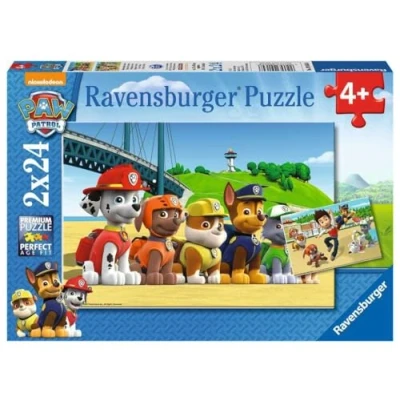 Image of Ravensburger 9064 Paw Patrol Jigsaw Puzzles 2 x 24 Pieces