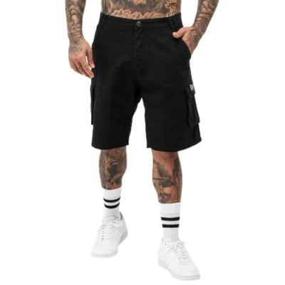 Image of Lonsdale Men&#039;s balrath Cargo Shorts, Black/Grey, L