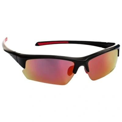 Image of Trespass Falconpro, Black, Sunglasses with UV Protection &amp; Cloth Bag / Category 3 Polarised Polycarbonate Lenses, Black