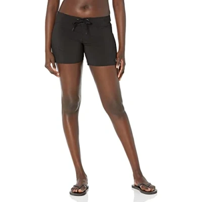 Image of Volcom Women&#039;s Simply Solid 5 Inch Boardshort Black