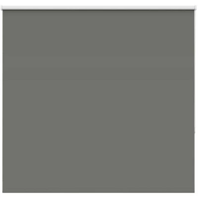 Image of vidaXL Roller Blind Blackout Grey 165x150 cm Fabric Width 161.6 Polyester