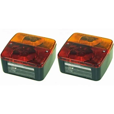 Image of 2 x Trailer Combination Lights, Radex Brake, Indicator, Side light, 12v, Maypole