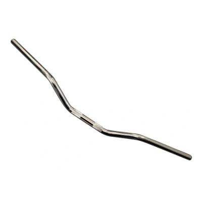 Image of Motorcycle Chrome Drag Handlebars 22mm 7/8 inch for Roadsters, Street Bikes, Bobbers, Choppers, Brat Bikes and Streetfighters Universal Fitment