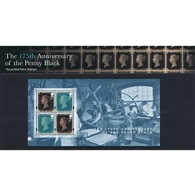 Image of 2015 Penny Black Miniature Sheet Stamps in Presentation Pack PP484 (printed no. 510) Royal Mail by