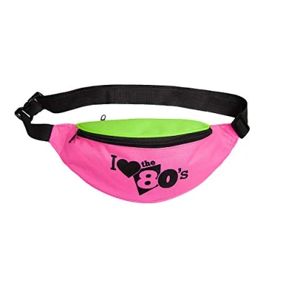 Image of Wicked Costumes Adult Bum Bag Fancy Dress Party Accessory I Love the 80&#039;s
