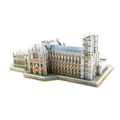 Image of University Games 7685 National Geographic Westminster Abbey 3D Puzzle, Multicolored