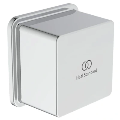 Image of Shower Wall Outlet Ideal Standard Idealrain Square Outlet, Chrome, BC772AA