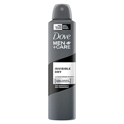 Image of Dove Men + Care Invisible Dry Antiperspirant Deodorant Aerosol 250 ml