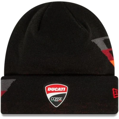 Image of New Era Winter Cuff Beanie Gradient Ducati Motors Black