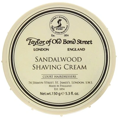 Image of Taylor of Old Bond Street Sandalwood Shaving Cream Bowl, 5.3 Ounce 2PK by
