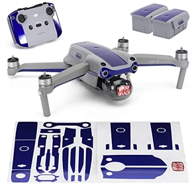 Image of Wrapgrade Skin compatible with DJI Air 2S Accent Color B (STRATOSPHERE BLUE)