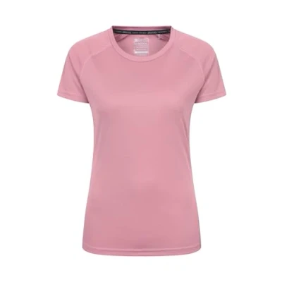Image of Mountain Warehouse Endurance Womens T Shirt IsoCool Ladies Top, UV Protection UPF30+ Tee, Breathable &amp; High Wicking for Spring Summer, Running, Travelling Pale Pink 18